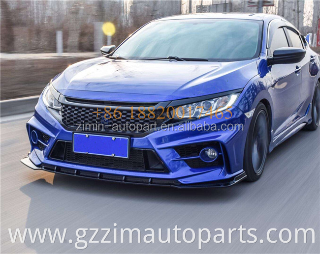 high quality PP injection mould front & rear modified bumper for civicc FC450 body kit